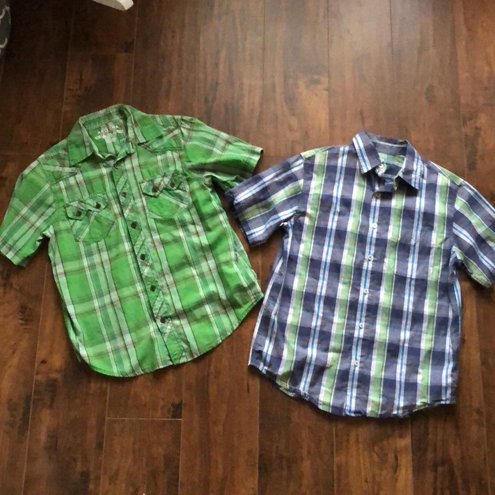 Boys short sleeve button down shirt bundle